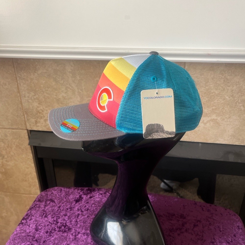 Colorful Gradient Trucker Hat - Picture 4 of 5